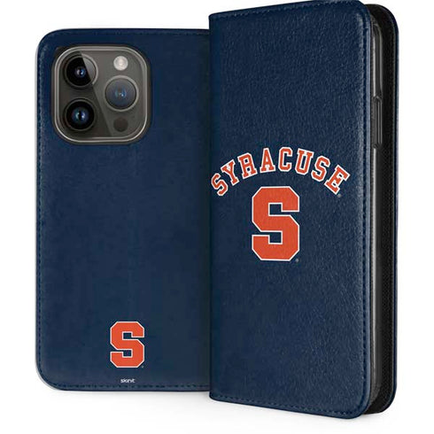 Syracuse University S Blue iPhone 15 Pro Folio Case